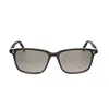 Hackett Men's Grey Rectangular Sunglasses Heb248 In Brown