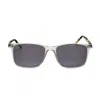 Hackett Men's Grey Rectangular Sunglasses Hebs264 In Gray
