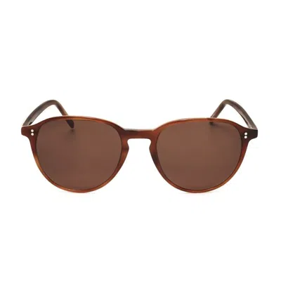 Hackett Men's Red Round Sunglasses Hebs272 In Brown