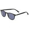 Hackett Men's 48 Mm Grey Sunglasses In Black