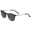 Hackett Men's 48 Mm Grey Sunglasses In Black