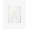 HACKETT MENS OPTIC WHITE CORE KEN REGULAR-FIT STRETCH-COTTON SHORTS