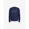 Hackett Mens  Heritage Crewneck Cotton-jersey Sweatshirt In Ink Blue