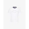 HACKETT MENS OPTIC WHITE HERITAGE SHORT-SLEEVE COTTON-JERSEY T-SHIRT XL