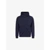Hackett Mens Ink Blue Hybrid Reversible Cotton-blend Hoodie In Blue