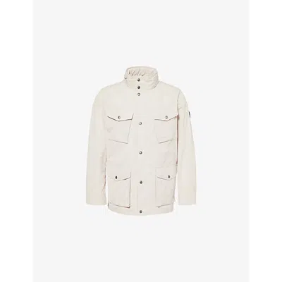 Hackett Mens  Velospeed Regular-fit Shell Jacket In Linen Beige