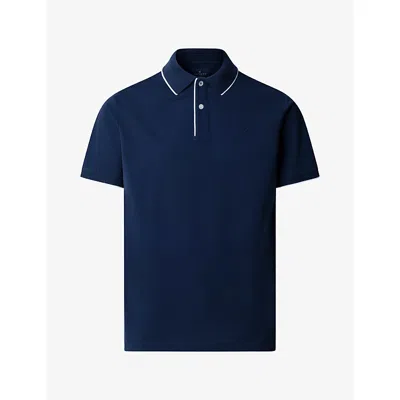 Hackett Mens Logo-embroidered Short-sleeve Cotton Polo Old Navy