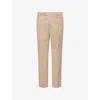 Hackett Mens Chino Kensington Two-slip-pockets Stretch-cotton Trousers Moat In Moat