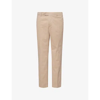 Hackett Mens Chino Kensington Two-slip-pockets Stretch-cotton Trousers Moat