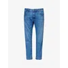 Hackett Mens Powerflex Straight-leg Stretch-denim Blend Jeans Denim Blue In Denim Blue
