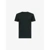 Hackett Mens Forest Night Green Regular-fit Embroidered-logo Cotton T-shirt In Green