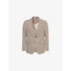 Hackett Mens  Glen Check Cotton-linen Blazer