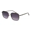 Hackett Black Metal Sunglasses In Black