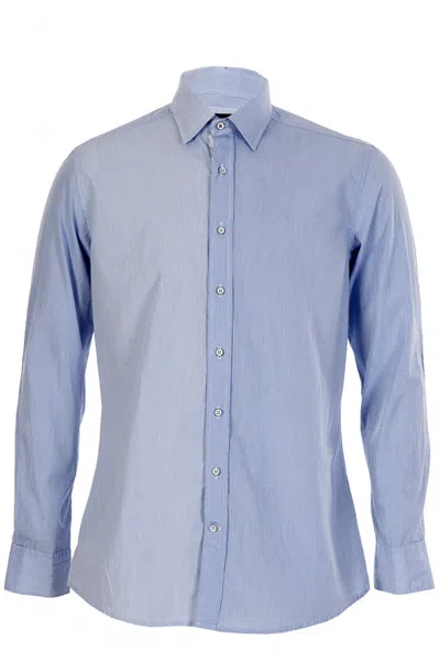 Hackett Micro Design Sky Blue Shirt