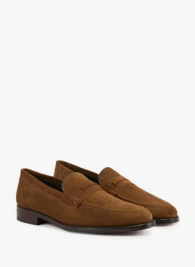 Hackett Mocassins Bout Amande En Cuir In Brown