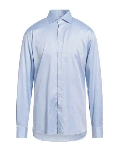Hackett N°14 Savile Row Man Shirt Azure Size 16 ½ Cotton In Blue