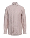 Hackett N°14 Savile Row Man Shirt Brown Size M Linen