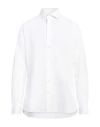 Hackett N°14 Savile Row Man Shirt White Size 16 ½ Cotton, Linen In White