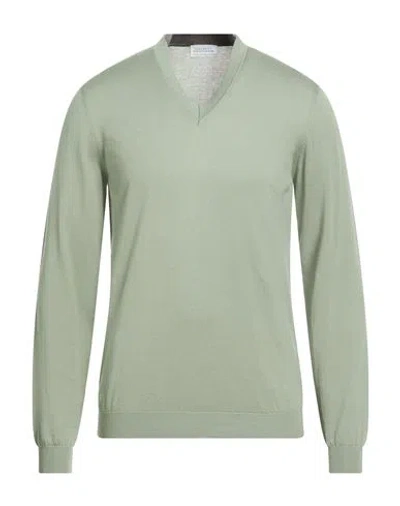 Hackett N°14 Savile Row Man Sweater Light Green Size Xl Cotton, Silk