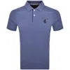 Hackett Number Polo T Shirt Blue In Blue
