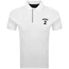 Hackett Number Polo T Shirt White In White