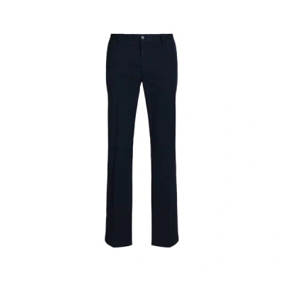 Hackett Pantalon Droit En Coton Mélangé In Blue