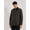 Hackett Parka Col Classique In Green