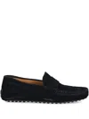 Hackett Penny-suede Loafers In Black