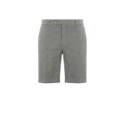 Hackett Plain Cotton Shorts In Grey
