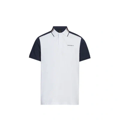 Hackett Polo En Coton Mélangé In White