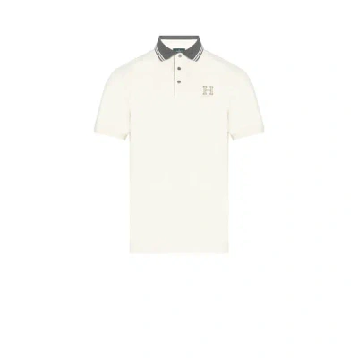 Hackett Polo Heritage En Coton In White