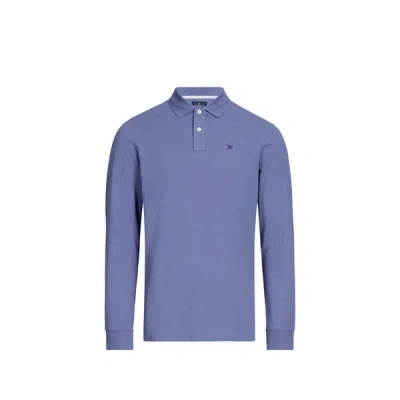 Hackett Polo Manches Longues In Blue