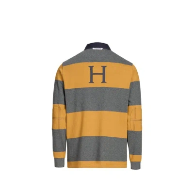 Hackett Polo Manches Longues En Coton In Yellow