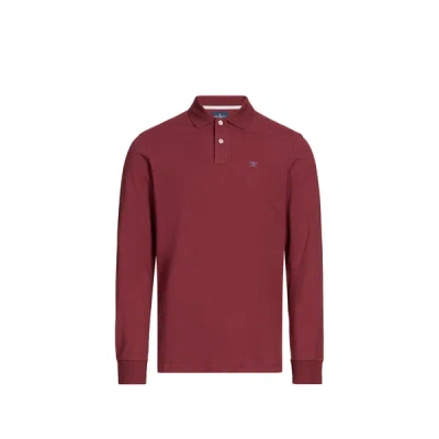 Hackett Polo Manches Longues In Red
