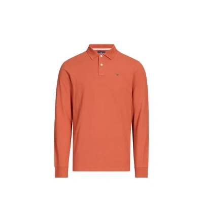 Hackett Polo Manches Longues In Orange
