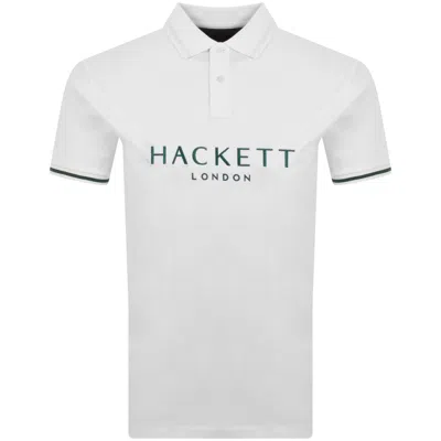 Hackett Polo T Shirt White