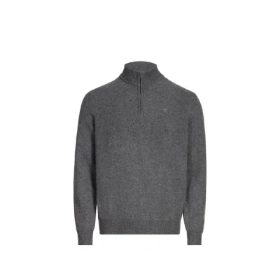 Hackett Pull À Col Montant En Laine In Gray
