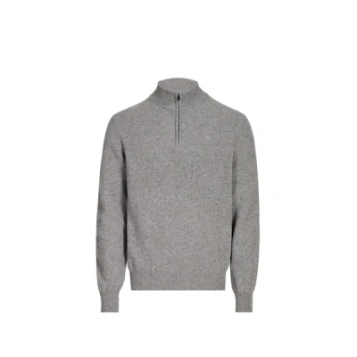 Hackett Pull À Col Montant En Laine In Gray
