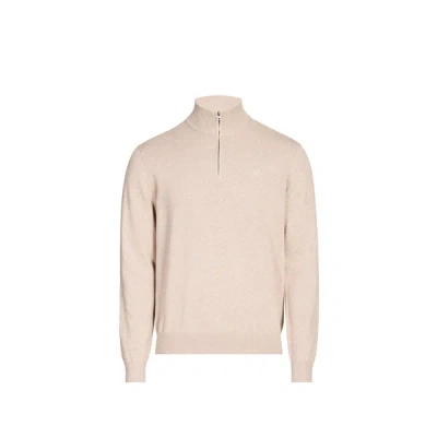Hackett Pull Col Montant En Coton In Brown