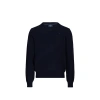 Hackett Pull Droit Col V En Laine In Blue