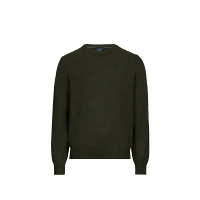 Hackett Pull En Laine In Green