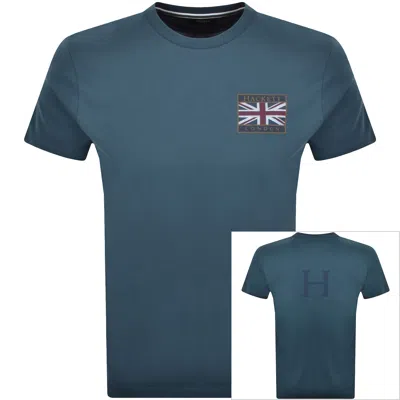 Hackett Rally Union Jack T Shirt Blue