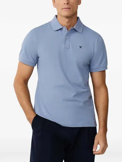 Hackett 반소매 폴로 셔츠 In Blue