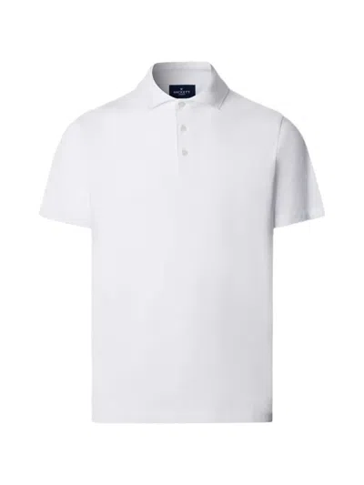 Hackett Short-sleeve Polo Shirt In White