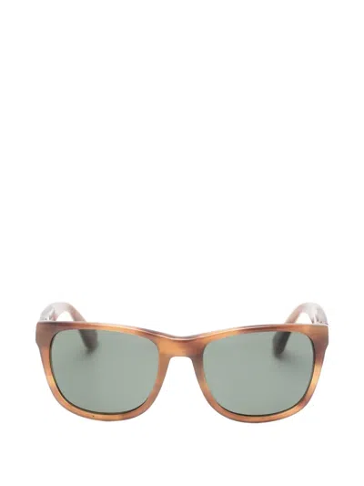 Hackett Square-frame Sunglasses In Brown