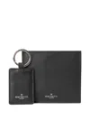 Hackett Textured Keyring Bifold Wallet In Black