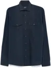 Hackett Twill Shirt In Blue