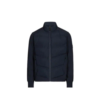 Hackett Veste Hybride Matelassée En Coton Mélangé In Blue