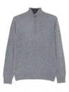 Hackett Man Turtleneck Grey Size Xxl Lambswool