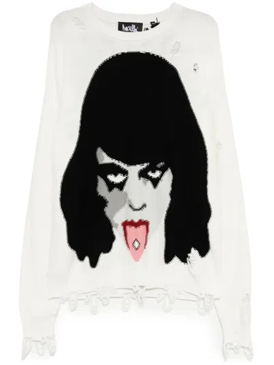 Haculla Bonnie And Clyde Pullover In Weiss